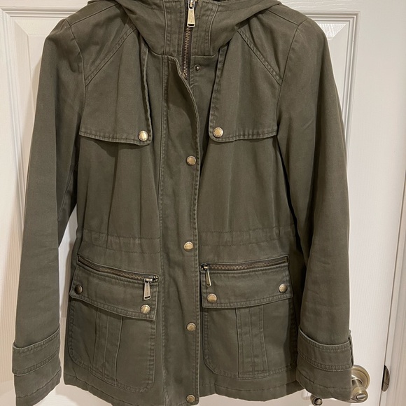 MICHAEL KORS OLIVE GREEN UTILITY JACKET - Picture 5 of 8